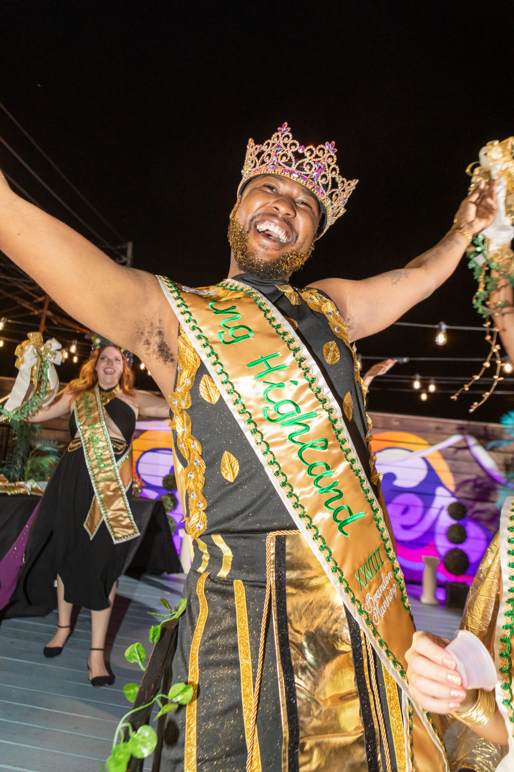 Brandon Manning, king at Krewe Of Highland Coronation 2022