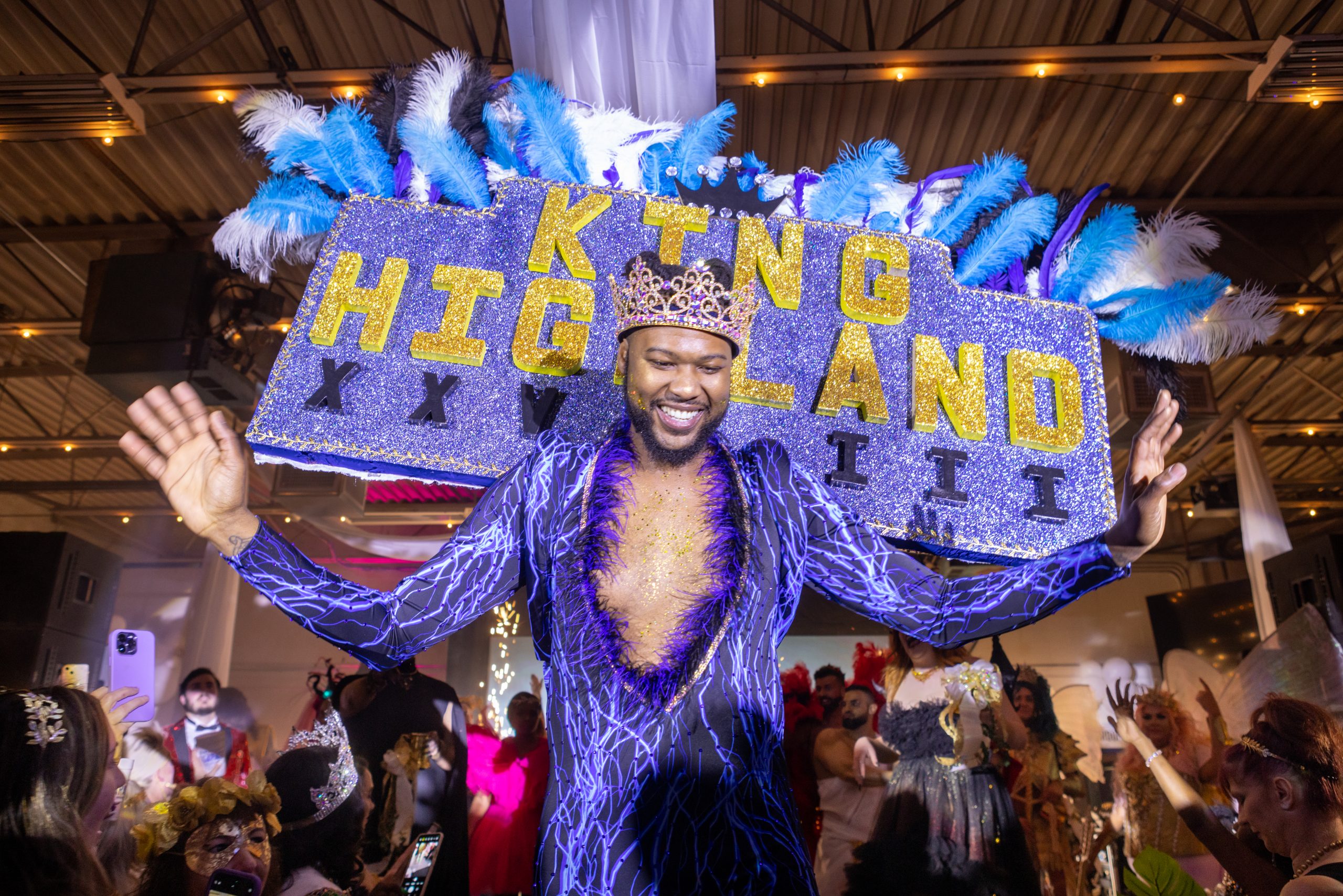King Brandon Manning at Krewe of Highland Grand Bal 2023