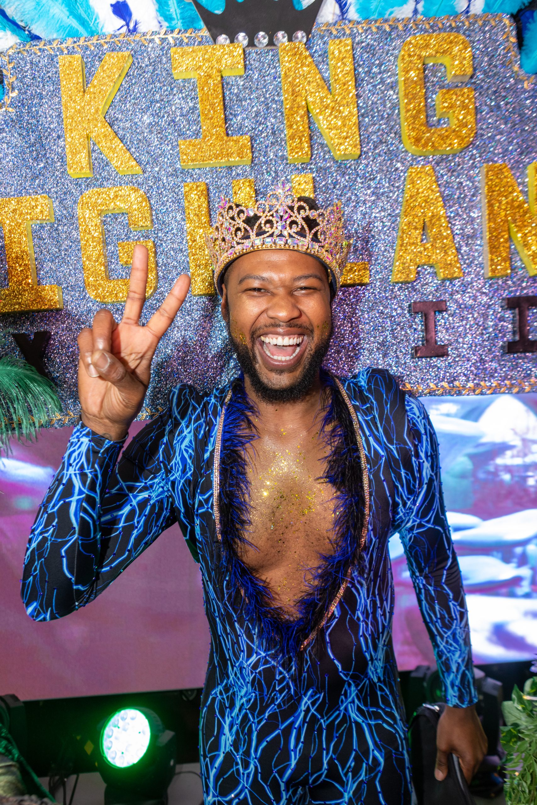 King Brandon Manning at Krewe of Highland Grand Bal 2023